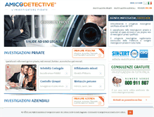 Tablet Screenshot of amicodetective.it